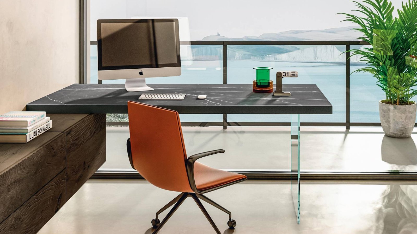 Ножки из закалённого стекла стола Air Desk