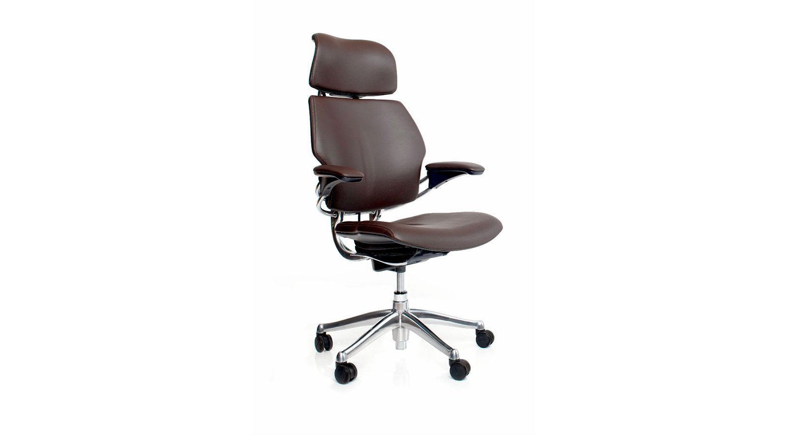 Кресло руководителя Freedom от Humanscale с подголовником, кожа