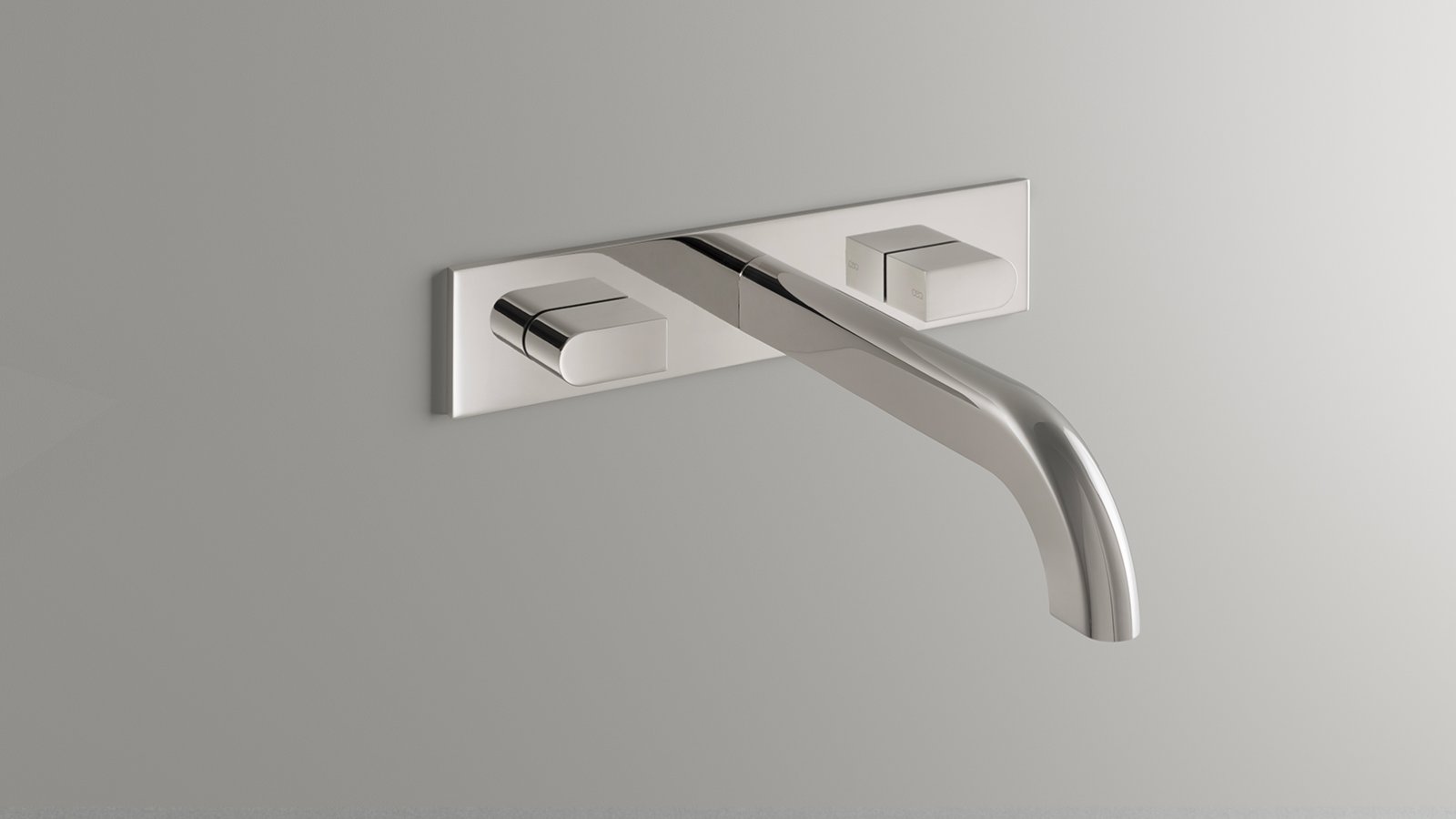 Дизайнерские смесители Sixty от CEA Design в отделке Black Ivory с мраморной раковиной
