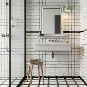 Узор Double White коллекции Mattonelle Margherita, керамогранит Mutina