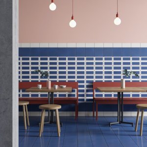 Плитка 20,5×20,5 см с узором Double Blue из серии Mattonelle Margherita