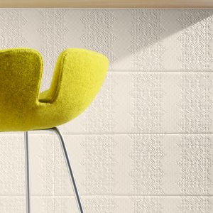 Скульптурная стена Bas-Relief из керамогранита от Mutina