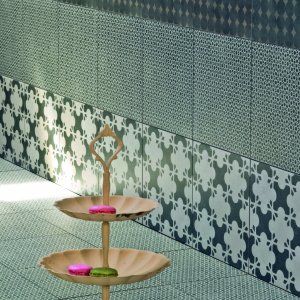 Деталь орнамента Azulej Estrela от Mutina