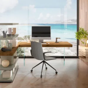 Отделка Marble XGlass на столе Air Desk