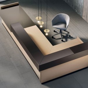 Toki от Archiutti, модульная стойка ресепшн в представительском холле