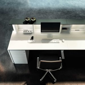 Компактная стойка Lux 140 см в сером титане