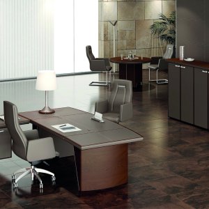 Золотая кожа CD87 на внутренней оболочке боковины стола iSixty Luxury