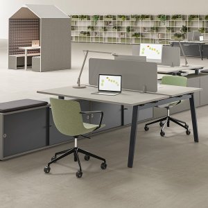 Бенч E-Place с центральным кабельным каналом из алюминия