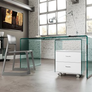 Стол Rialto от FIAM Italia из гнутого стекла