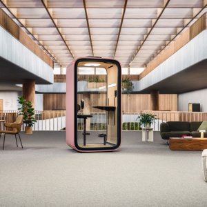 Кабина Framery One в современном открытом офисе