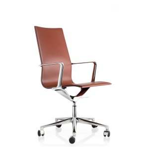 Kuna Chair в чёрной коже