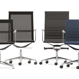 Una Chair с высокой спинкой в ткани серый шёлк
