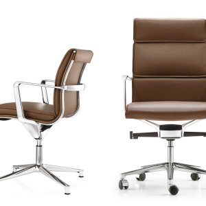 Четырёхлучевая база с опорами кресла Una Chair