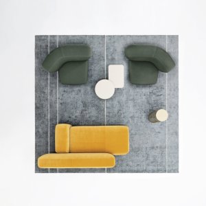 Корпоративная зона ожидания с диванами Suiseki