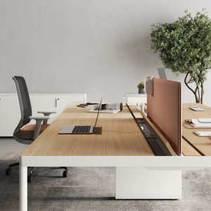 Московский open space, оснащённый станциями Fil Rouge от Las Mobili