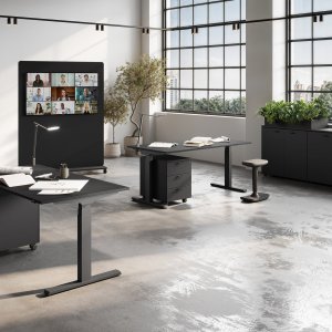 Бенч sit-stand UP: одна сторона стоя, другая сидя
