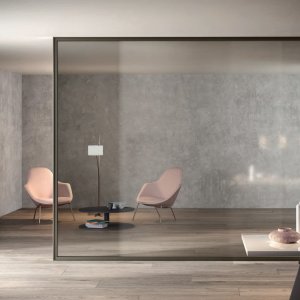 Офисные перегородки Simple Bold от Luconi из двойного стекла