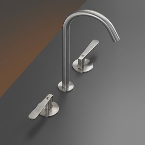 Настенный двухвентильный смеситель Lutezia в сатинированной отделке Bronze, Cea Design